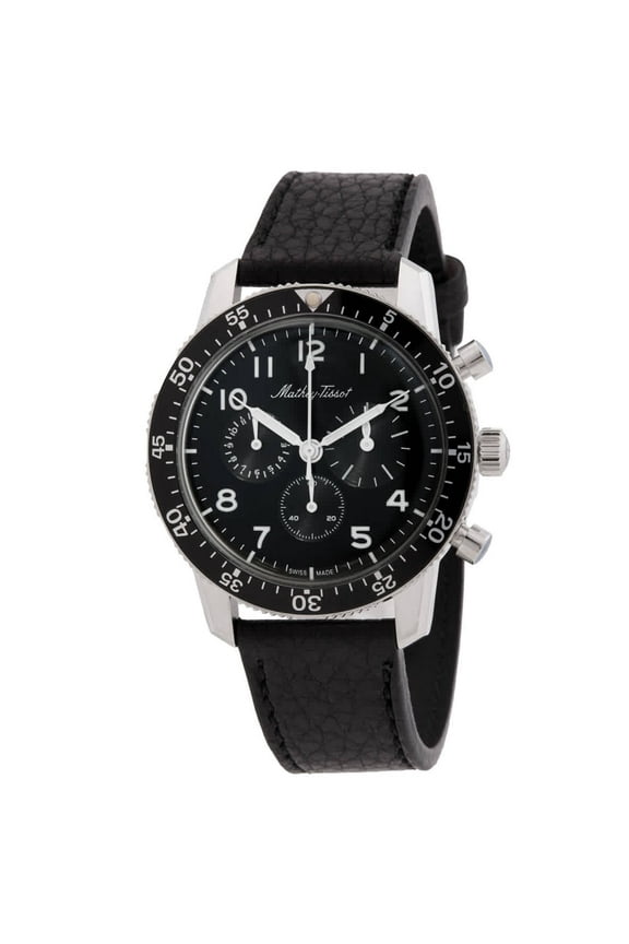 Mathey-Tissot 1968 Chronograph Automatic Black Dial Men's Watch TYPE1968N