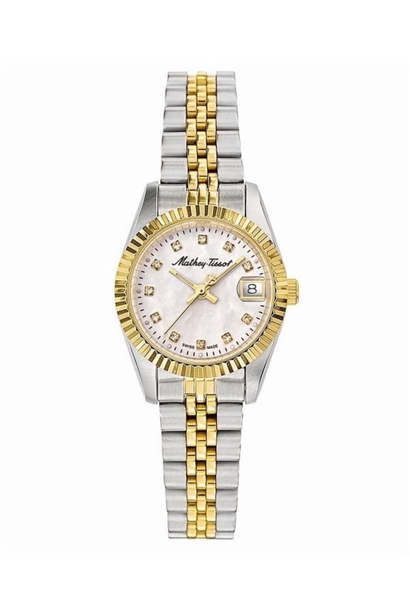 Mathey-Tissot Mathey II Quartz Crystal Mother of Pearl Dial Ladies Watch D710BI