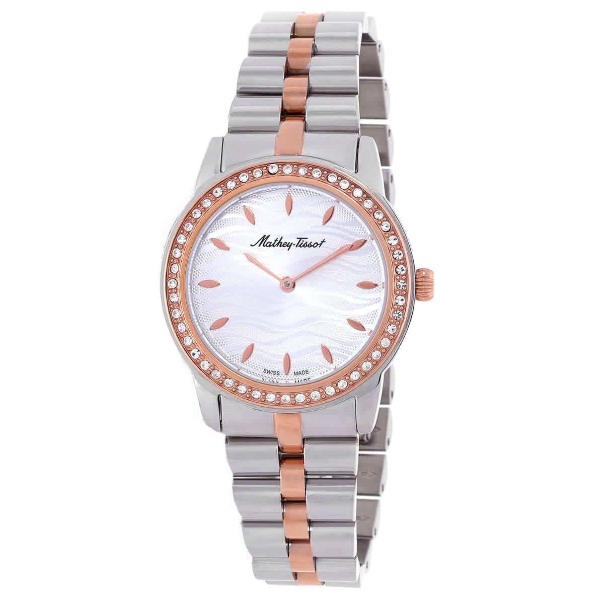NWT Mathey-Tissot Mathey III Quartz Crystal White Dial Ladies Watch Mathey-Tissot Tacy Quartz White Dial Ladies Watch main image 2