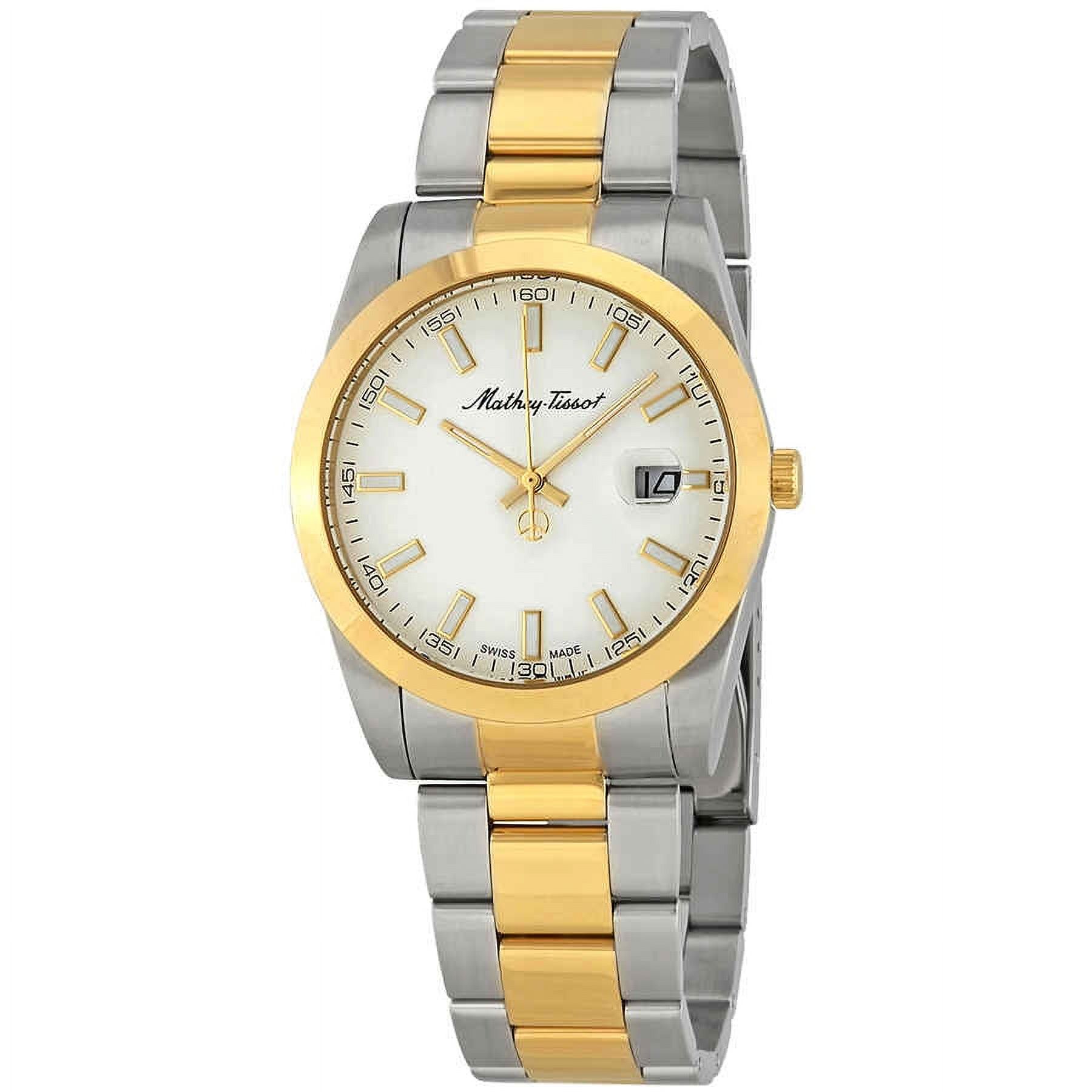 MATHEY TISSOT Mathey-Tissot Mathey I Quartz White Dial Men's Watch H450BI