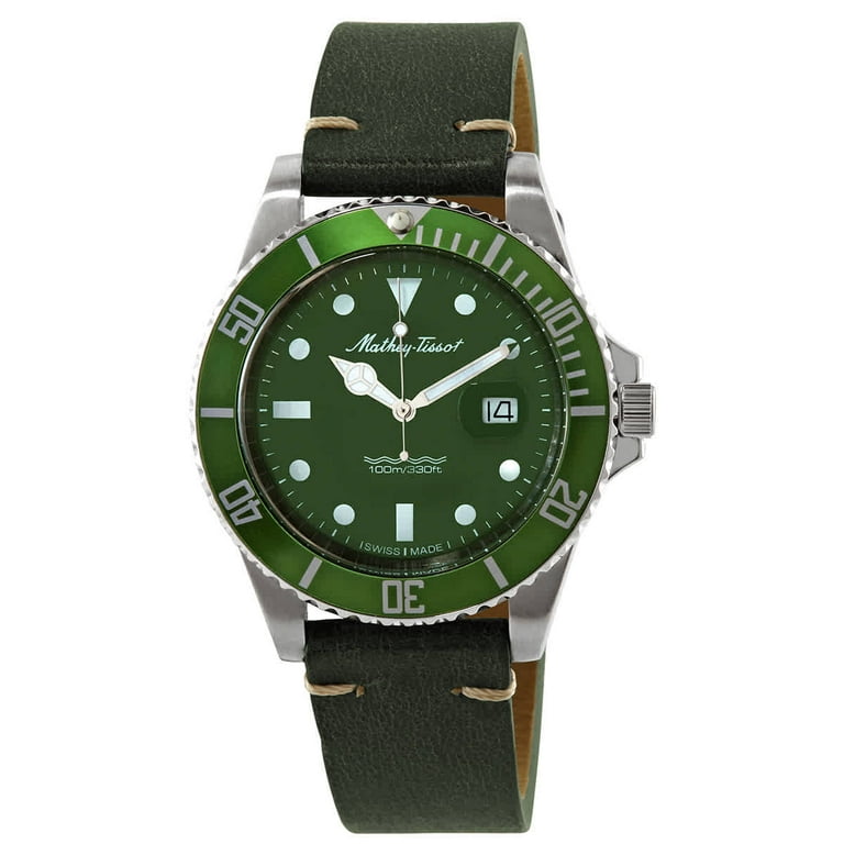 Mathey Tissot Mathey Vintage Quartz Green Dial Men s Watch H9010ALV Walmart