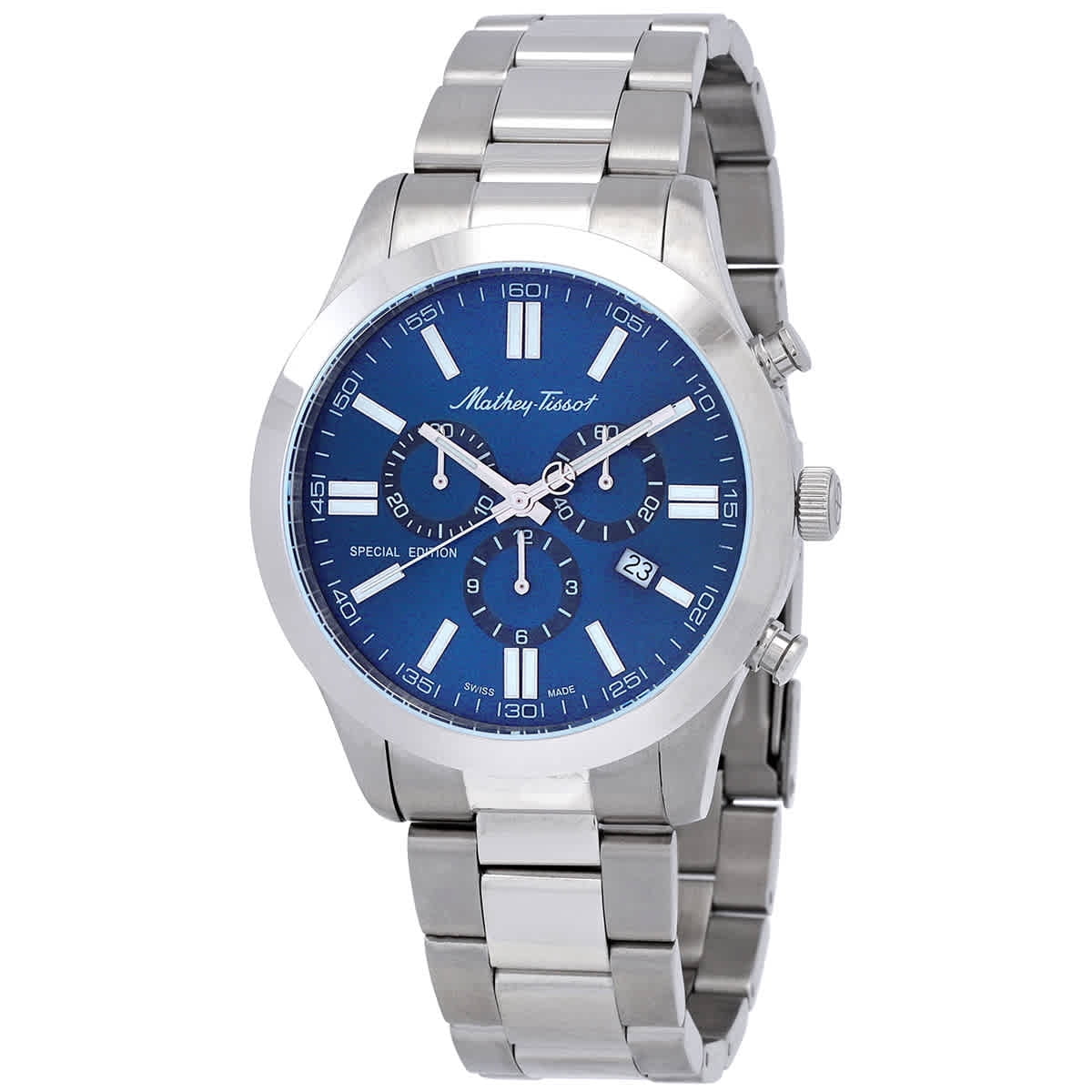 Mathey-Tissot Mathy I Jumbo Chrono Chronograph Quartz Blue  display picture 2