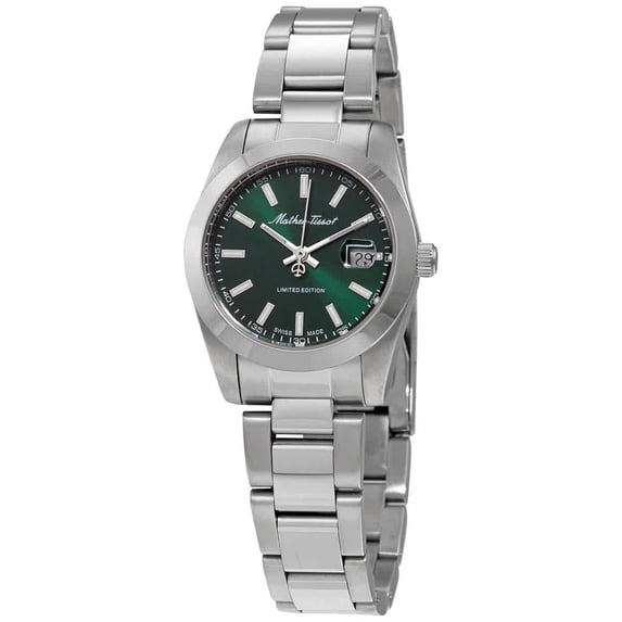 Mathey-Tissot Mathy Sunray Limited Edition Stainless Steel Green Dial Quartz H451VE Men's Watch