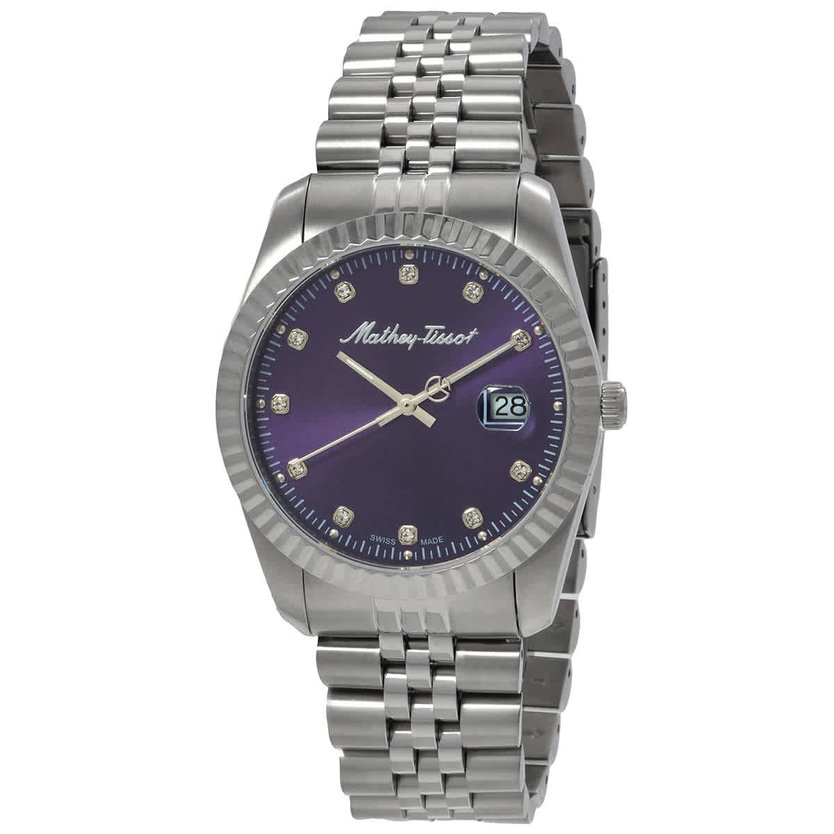 MATHEY TISSOT Mathey-Tissot Mathy II Quartz Purple Dial Ladies Watch H710APU