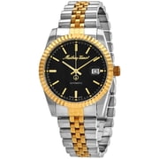 Mathey-Tissot Mathy III Two Tone Stainless Steel Black Dial Automatic H1810ATBN Mens Watch