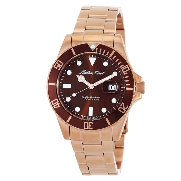 Mathey-Tissot Mathy Vintage Quartz 42 mm LE Brown Dial Men's Watch H908APRM