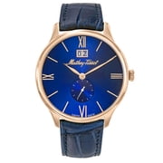 Mathey Tissot Mens Edmond Blue Dial Watch - H1886QPBU