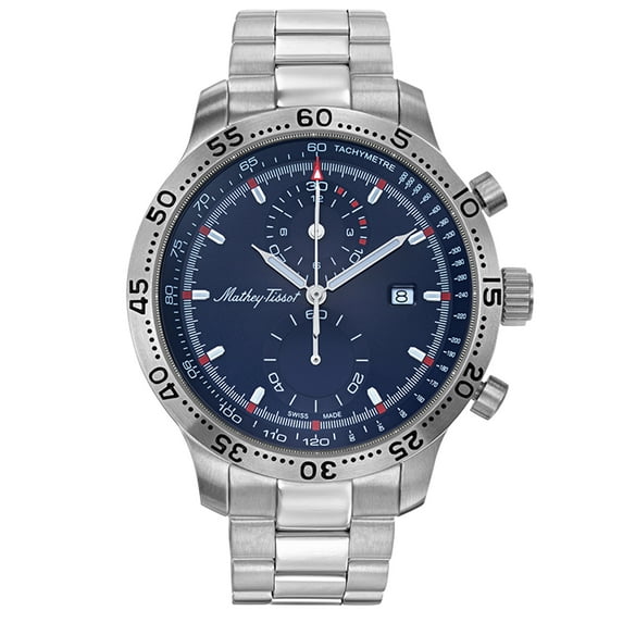 Mathey Tissot Men's Type 23 Chrono Quartz Blue Dial Watch - H1823CHABU