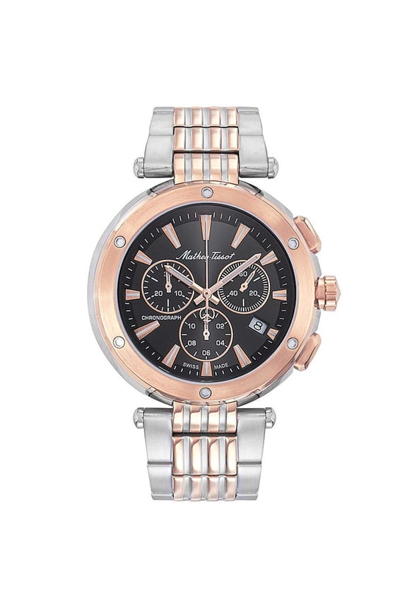 Men's Neptune Chrono Black Dial Watch - H912CHRN