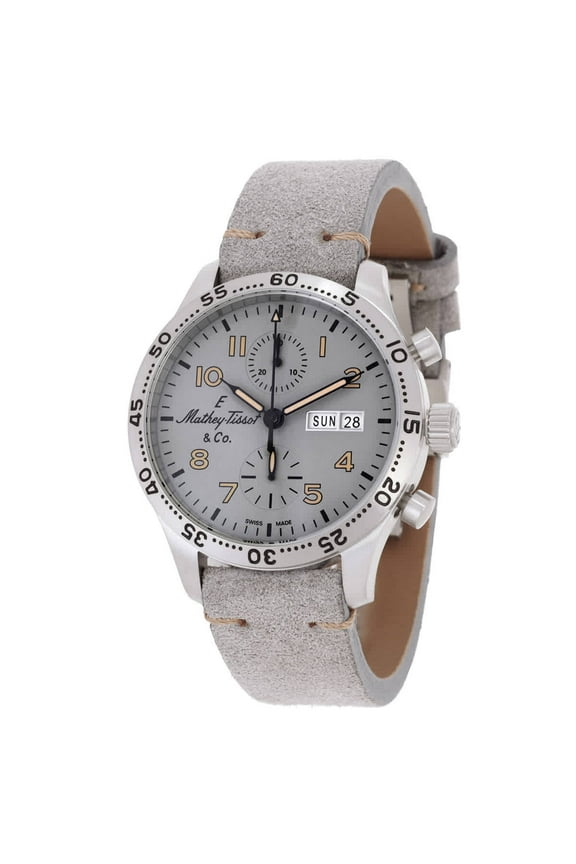 Mathey-Tissot Type 21 Chrono Auto Chronograph Automatic Grey Dial Men's Watch H1821CHTLG