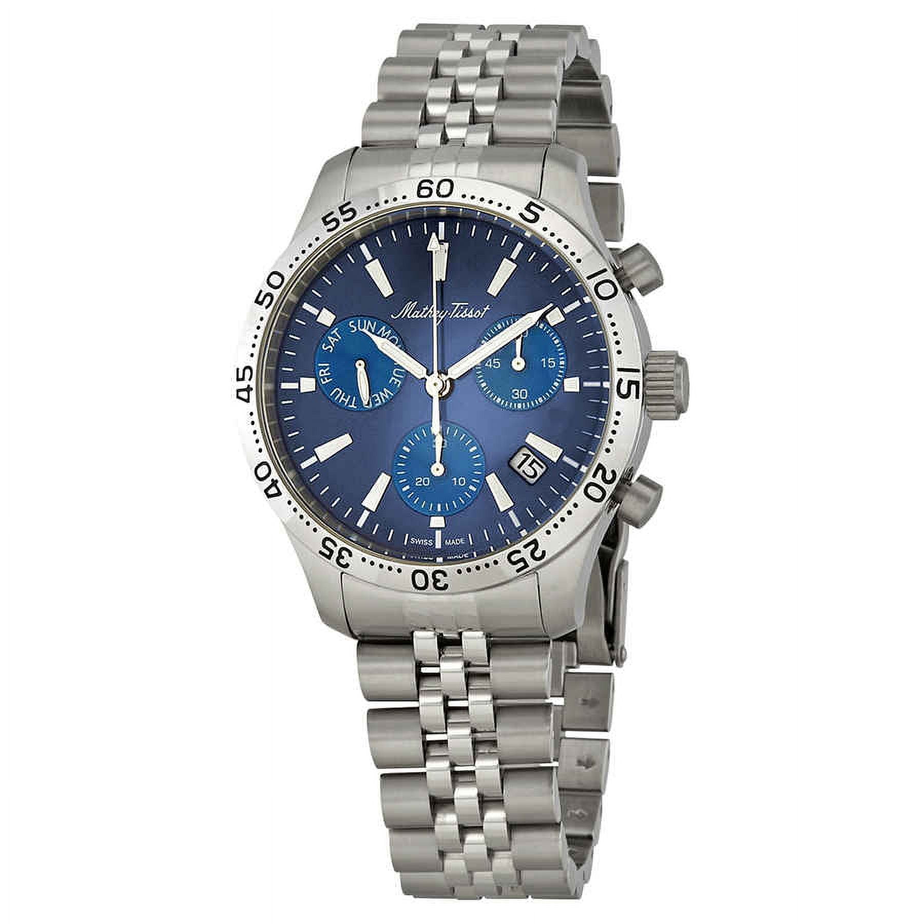 MATHEY TISSOT Mathey-Tissot Type 22 Chronograph Blue Dial Men's Watch H1822CHABU