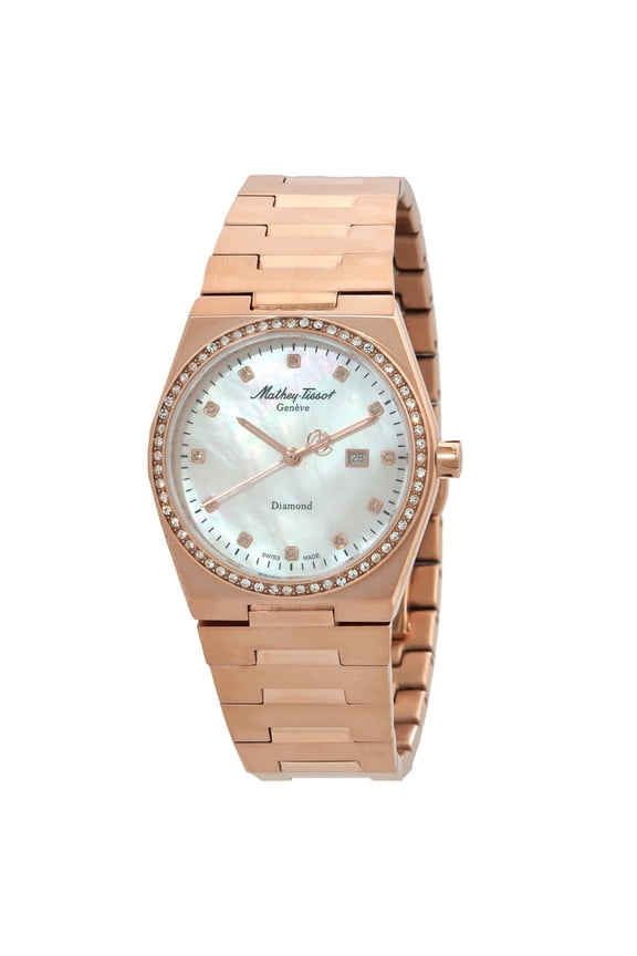 Mathey-Tissot Zeus Lady Diamond Quartz White Dial Ladies Watch D118SPI