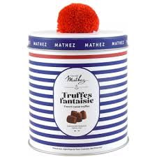 Mathez CocoaPowdered Chocolate Truffles in Pom-Pom Tin 250g