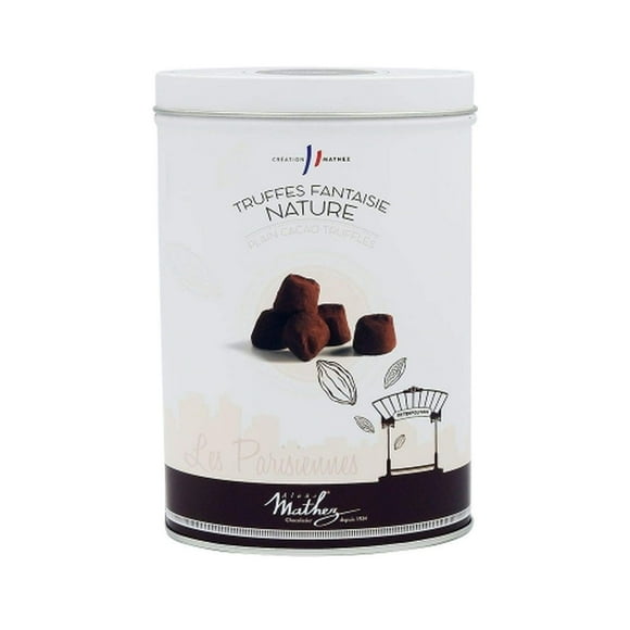 Mathez 'Les Parisiennes' French Chocolate Truffles, 7.1oz Tin