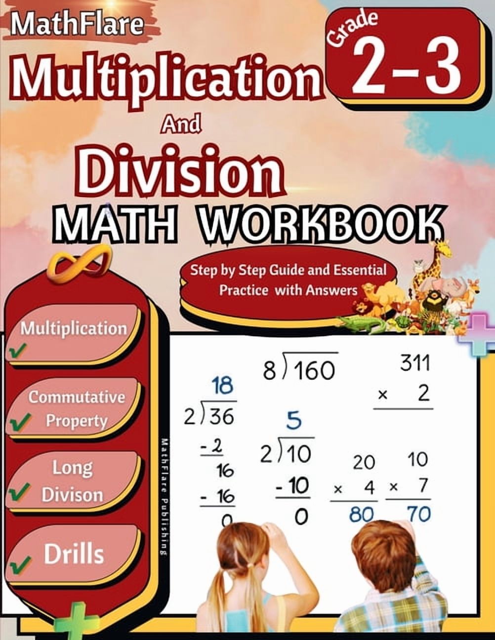 Mathflare Workbooks Multiplication and Division Math Workbook 2nd and ...