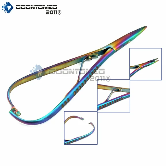 Mathieu Pliers 5.5" Needle Holder, Separator Placer, Tightener Rainbow Color