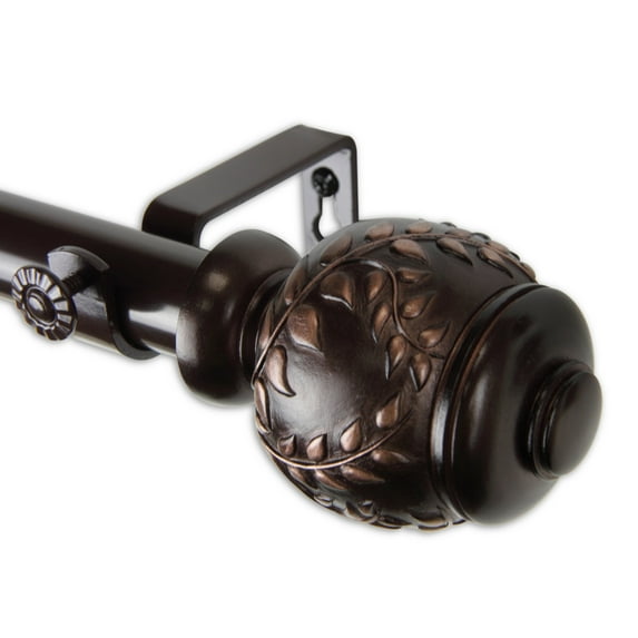 Mathilda Curtain Rod 1" OD 160-240 inch - Bronze