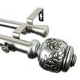 thumbnail image 1 of Mathilda Double Curtain Rod 1" OD 160-240 inch - Satin Nickel, 1 of 3