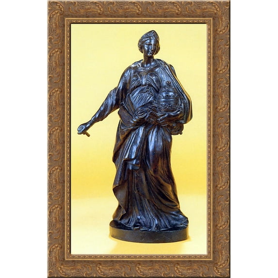 Mathilde of Tuscany Sun 24x16 Gold Ornate Wood Framed Canvas Art by Gian Lorenzo Bernini