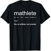 Mathlete Definition Nerd Geek Math Gifts Funny Math T-ShirtMen and women, Black T-shirt, size Extra large