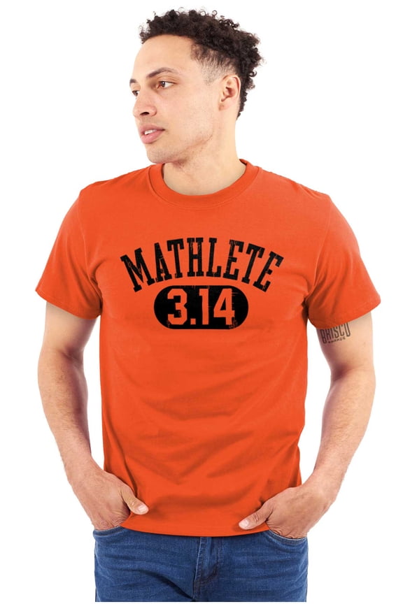 Mathlete Pi Math Student Teacher Plus Size Crewneck Graphic Tee Shirt Brisco Brands 2X