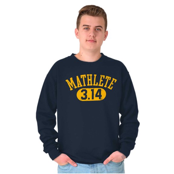 Mathlete Pi Math Student Teacher Sweatshirt for Men or Women Brisco Brands X