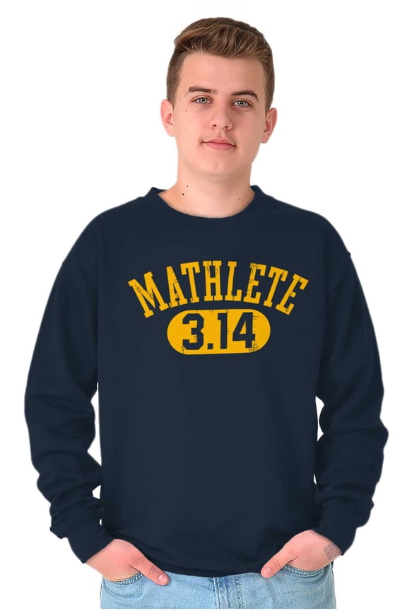 Mathlete Pi Math Student Teacher Unisex Plus Fleece Graphic Sweatshirt Brisco Brands 3X