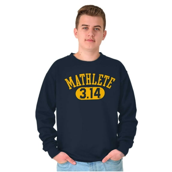 Mathlete Pi Math Student Teacher Unisex Plus Fleece Graphic Sweatshirt Brisco Brands 4X