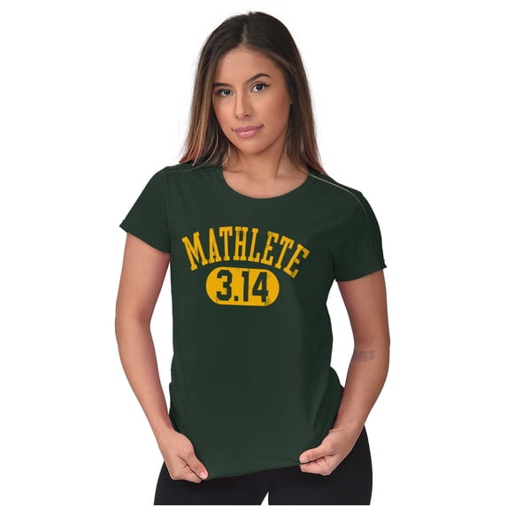 Mathlete Pi Math Student Teacher Women's T Shirt Ladies Tee Brisco Brands M