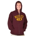 thumbnail image 1 of Mathlete Pi Math Student Teacher Zip Up Hoodie Men's Women's Brisco Brands 4X, 1 of 6