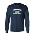 thumbnail image 1 of Mathletic Sarcastic Novelty Gift Idea Adult Humor Funny Men's Long Sleeve Shirts, 1 of 3