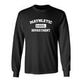 thumbnail image 1 of Mathletic Sarcastic Novelty Gift Idea Adult Humor Funny Men's Long Sleeve Shirts, 1 of 3