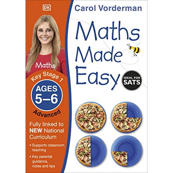 Pre-Owned Maths Made Easy: Advanced, Ages 5-6 (Key Stage 1): Supports the National Curriculum, Maths Exercise Book (Made Easy Workbooks) Paperback