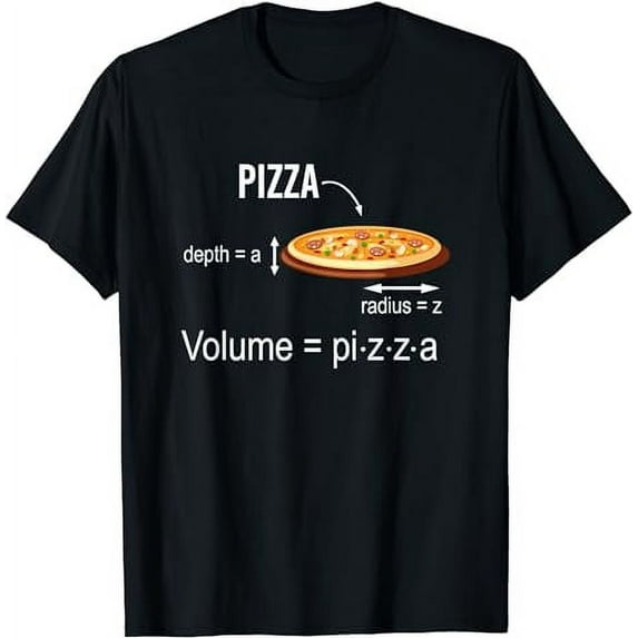 Maths Nerd Pizza Lovers Volume Formula Geek Math Teacher T-Shirt