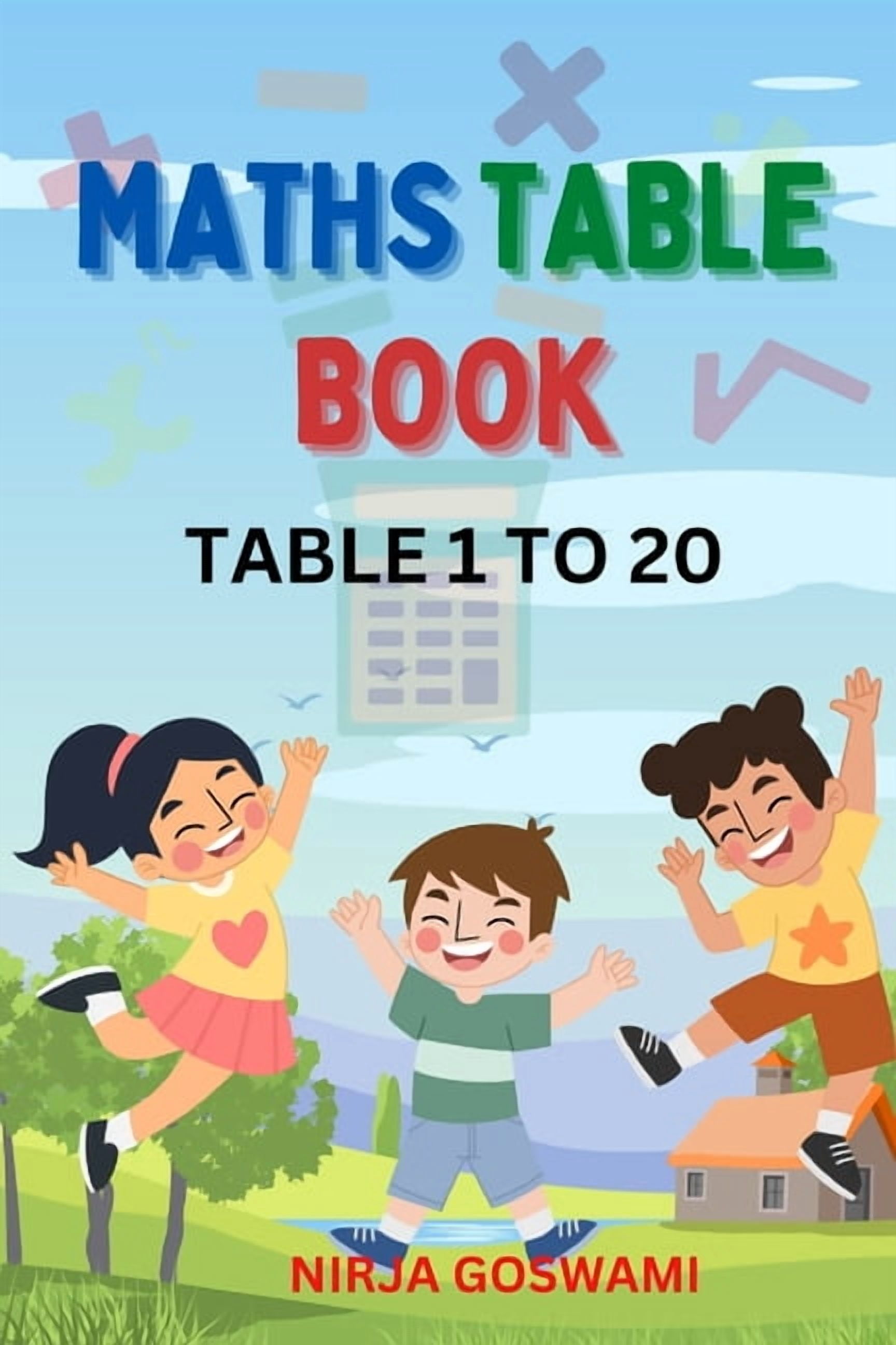 Maths Times Table Book: Multiplication Table 1 to 20, (Paperback)