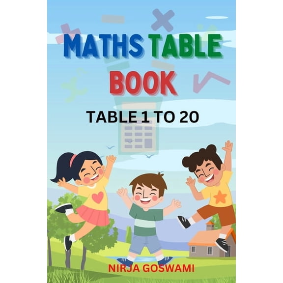 Maths Times Table Book: Multiplication Table 1 to 20, (Paperback)