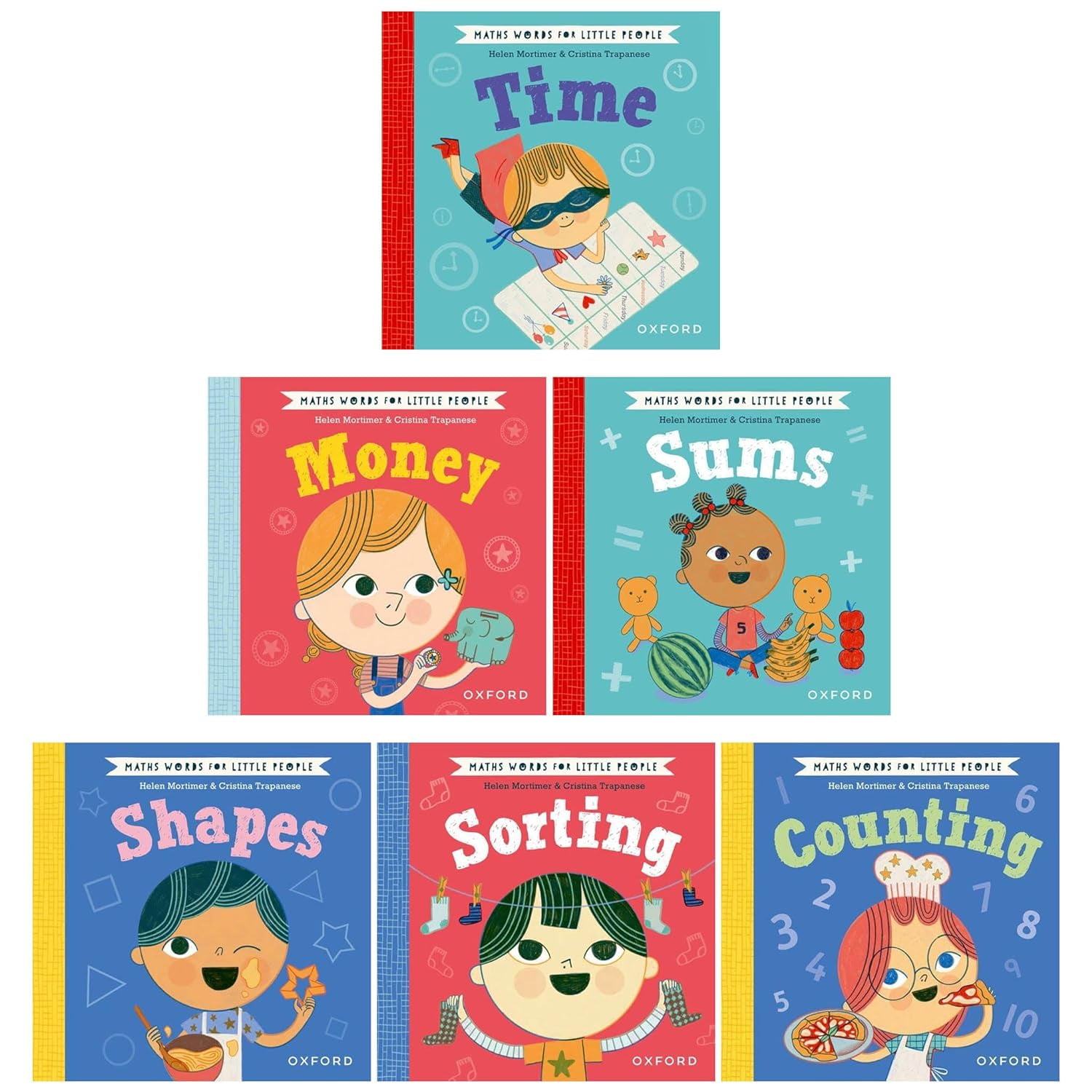 Maths Words for Little People 6 Books Set by Helen Mortimer (Shapes ...