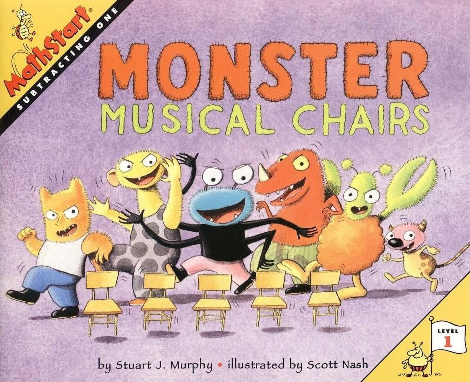 Mathstart 1 Monster Musical Chairs, (Paperback) - Walmart.com