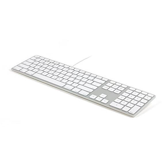 MATIAS WIRED ALUMINUM KEYBOARD WITH NUMERIC KEYPAD FOR MAC - SILVER