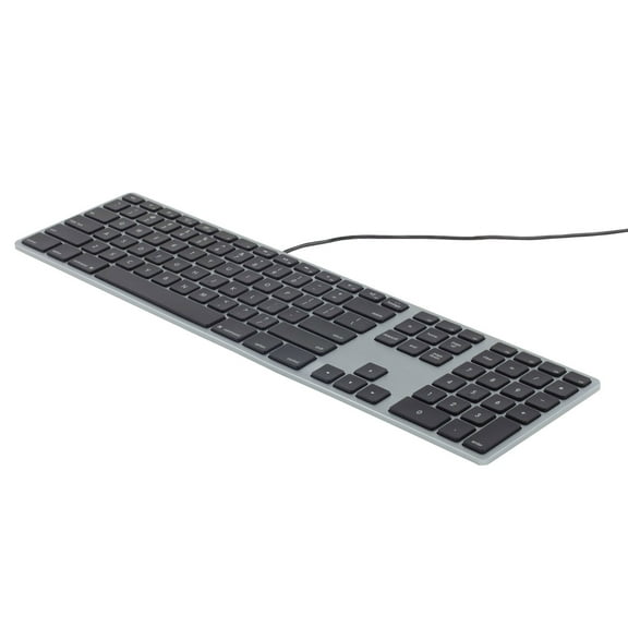 Matias RGB Backlit Wired Aluminum Keyboard for Mac Space Gray