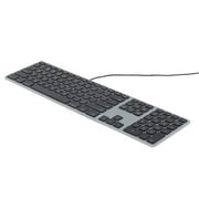 Matias Unisex Space Gray Rgb Backlit Wired Aluminum Keyboard For Mac - Typewriter