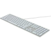 Matias RGB Backlit Wired Aluminum Keyboard for Mac - Silver - Cable Connectivity - USB 2.0 Type A Interface - 104 Keys - English US - Mac OS - Scissors Keyswitch - Silver