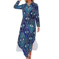 thumbnail image 1 of Matiasma Evil Eye Chiffon Dress Sexy V Neck Greek Mati Mataki Elegant Dresses Womens Street Style Casual Dress Birthday Gift, 1 of 7