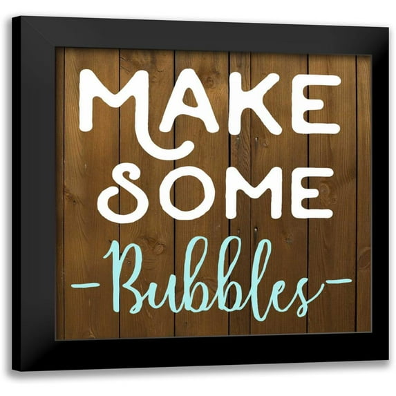 Matic,Jelena 12x12 Black Modern Framed Museum Art Print Titled - Make Some Bubbles