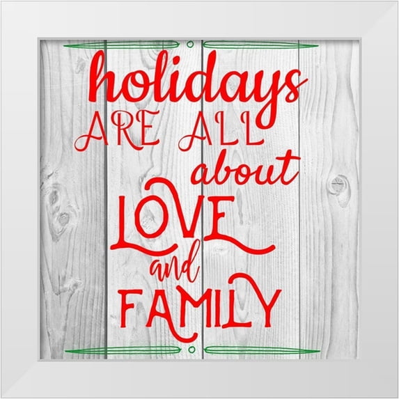 Matic, Jelena 12x12 White Modern Wood Framed Museum Art Print Titled - Love And Family