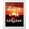 thumbnail image 1 of Matic,Jelena 12x14 White Modern Wood Framed Museum Art Print Titled - Dream Work Achieve, 1 of 4