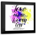 thumbnail image 1 of Matic,Jelena 15x15 Black Modern Framed Museum Art Print Titled - Love More Splash, 1 of 5