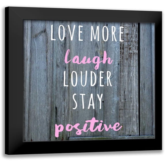 Matic,Jelena 15x15 Black Modern Framed Museum Art Print Titled - Love More