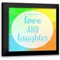 thumbnail image 1 of Matic, Jelena 15x15 Black Modern Framed Museum Art Print Titled - Love andLaughter, 1 of 5