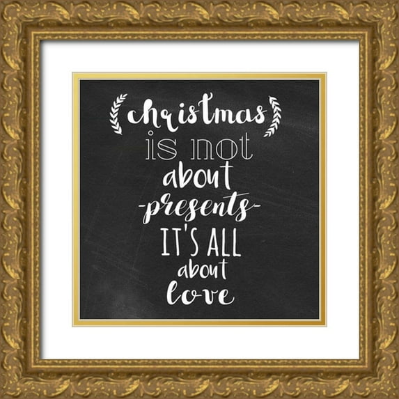 Matic, Jelena 15x15 Gold Ornate Wood Framed with Double Matting Museum Art Print Titled - Christmas Love